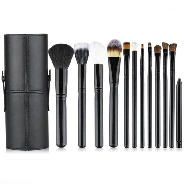 

makeup brushes foundation blush eyebrow eyeshadow cosmetic brush set 12pcs with bucket1