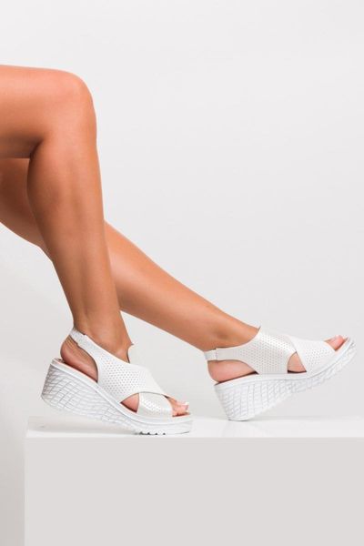 

sandals women leather cross band thick sole, Black