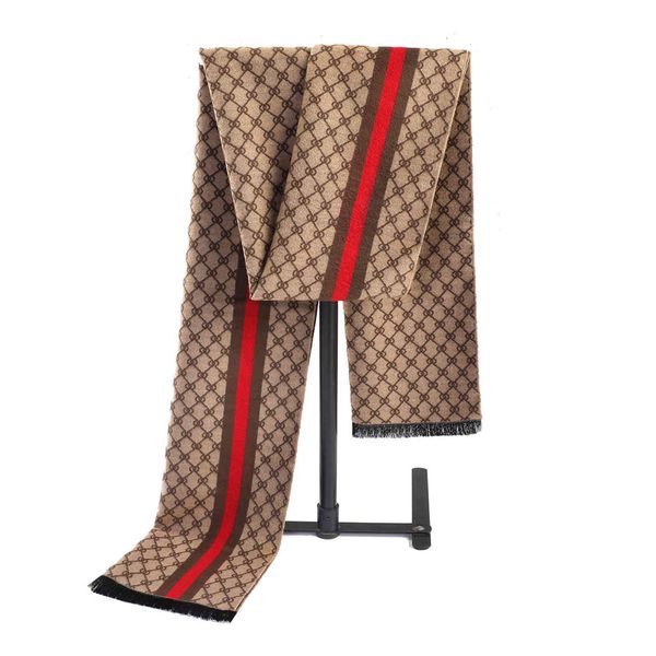 

70% off design selling men's scarf imitation cashmere bib, Blue;gray