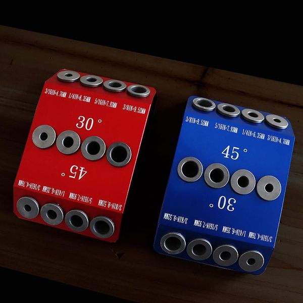 

professional hand tool sets 30/45/90 degree multi-angle pocket hole doweling jig kit punching hinge locator drilling guide puncher carpentry