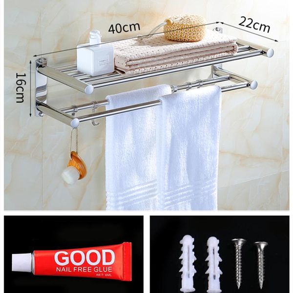 

towel racks stainless steel bathroom shelf rack storage wall holder accessories