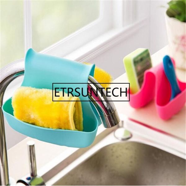 

hanging baskets 50pcs kitchen drain rack basket storage sink sponge shelf bathroom soap shelves accessories