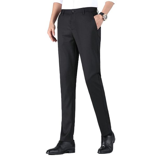 

men's pants 2021 summer korean leisure business young and middle aged suit, Black