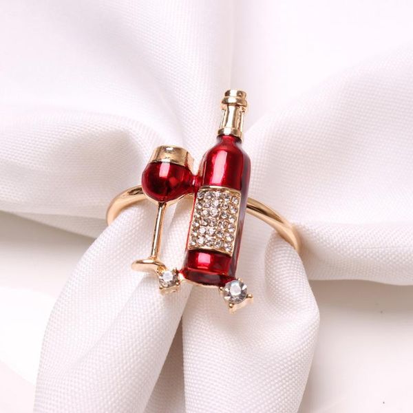 

napkin rings 12pcs/ wine bottle, glass, ring, tabledecoration, used for holiday reception, el decoration and gifts