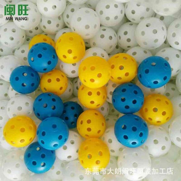 

dongguan 41mm plastic hdpe golf indoor hollow 26 hole practice ball