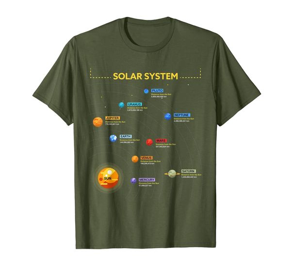 

solar system t shirt - awesome gift shirt for space geeks, White;black