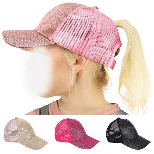 

caps & hats girls children summer sports hat kids holiday beach ponycaps baseball visor cap, Yellow