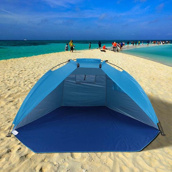 

travel automatic beach tent 2-3 persons camping uv protection shelter outdoor instant -up summer 200*120*12cm tents and shelters