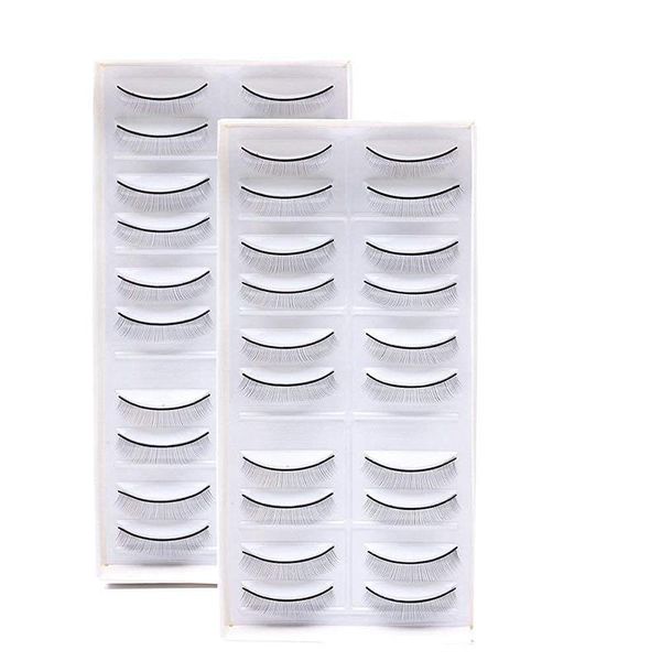 

false eyelashes 10pcs practice lashes for eyelash extensions training strips beginner self adhesive