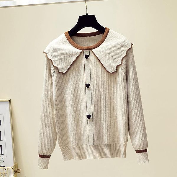 

women's sweaters fashion korean warm for women preppy sweet pullover autumn winter knitted sweater 2021 kobieta swetry zjt986, White;black