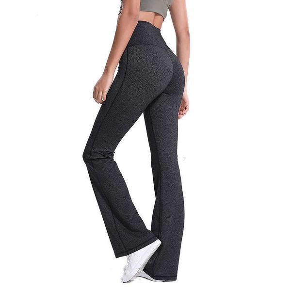 

women's leggings power flex boot cut yoga pants tummy control workout running exercie gym cleggings 4 way stretch leg l85e, Black