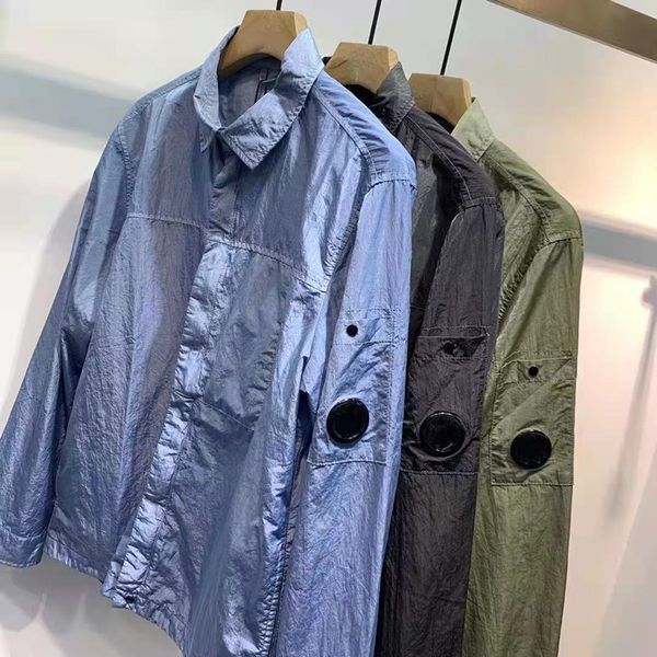 

solid colors are versatile men's jackets love coat with lapel zipper sports metal nylon washing water series simplicity in europe and a, Black;brown