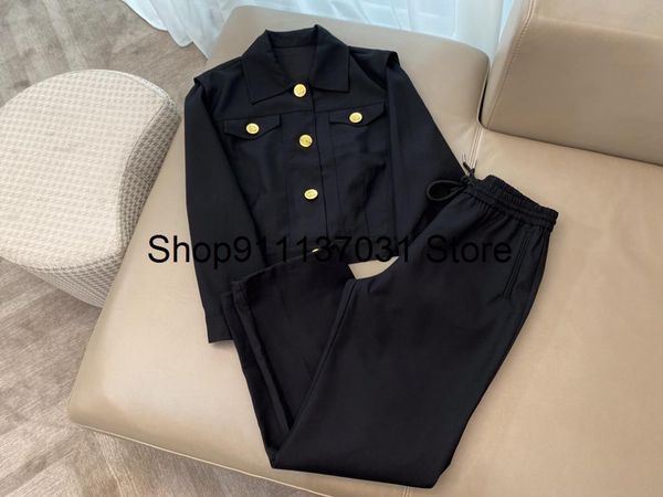 

spring casual suits women jacket coat + chic long trouse ladies pants sets 2 color gdnz 2.28 women's two piece, White