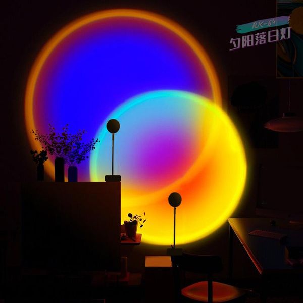

flash heads usb sunset rainbow net celebrity live fill light projection lamp colorful for internet pography