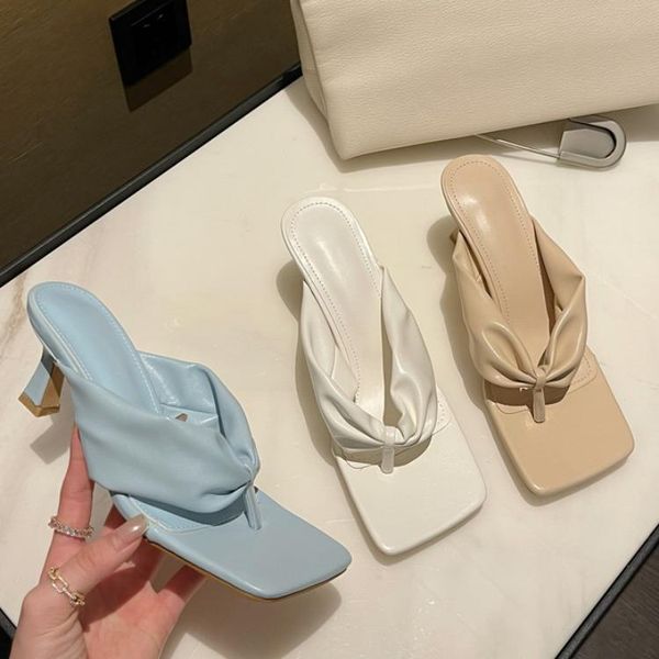 

shoes thin heels rubber flip flops ladies' slippers low luxury slides big size slipers women hawaiian summer designer 2021 pu ro, Black