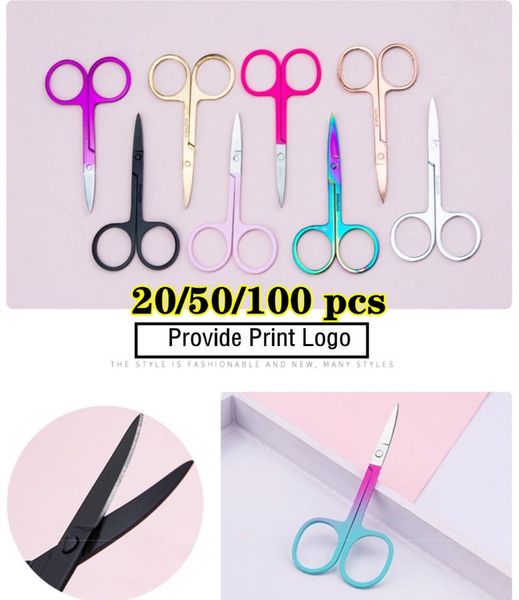 

false eyelashes wholesale price stainless steel small nail tools eyebrow nose hair scissors cut manicure facial trimming tweezer makeup beau