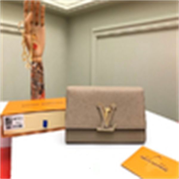 

clutch brand designer luxury m61249 beige flap wallet leather compact long wallets chain purse wallet pouches key card holders cases, Black;red