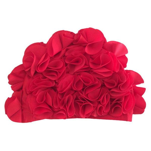 

swimming caps creative 3d flower petals waterproof protect soft breathable hair wrap lightweight swim accessory