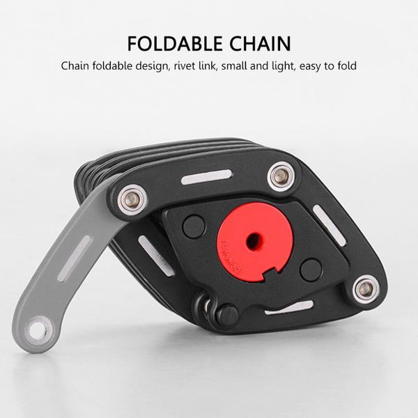 

bike locks portable diamond-shape hamburg zinc alloy anti-theft scooter foldable chain lock cycling accessories