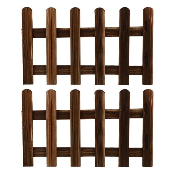 

fencing, trellis & gates 2pcs pastoral style fences decor wooden fence outdoor garden scene adornments