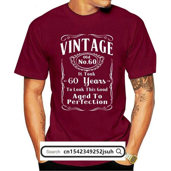 

men's t-shirts 2021 est fashion t-shirt vintage 60th birthday t shirt - funny,gift, 60 years old, retirment, White;black