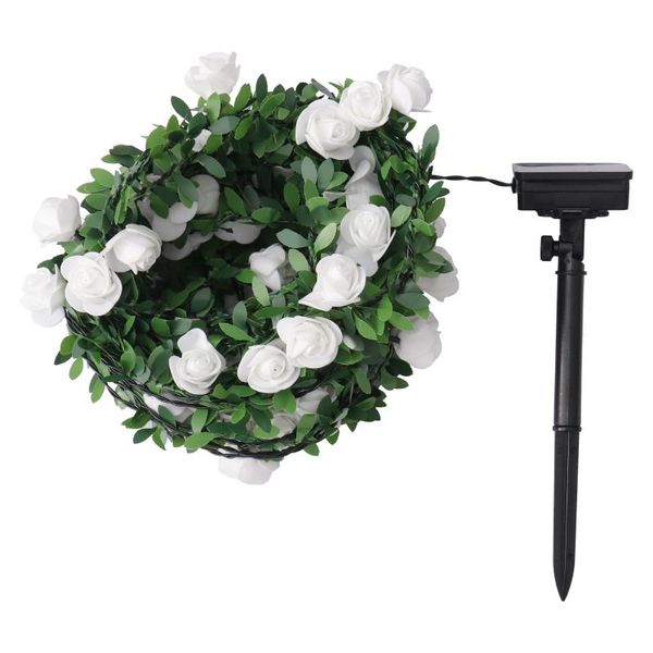 

solar lamps 1 set of led string light diy rose garland outdoor lamp garden