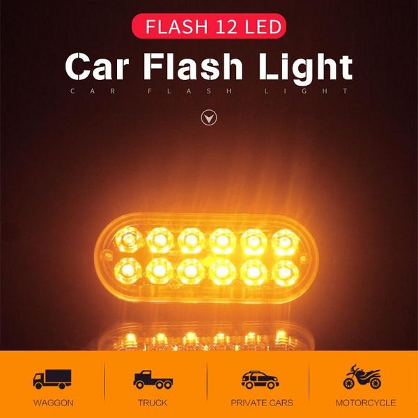 

bulbs 12led side lights 36w flash lamp aluminum housing 7 colors 12-24v for pickup truck motorcycle