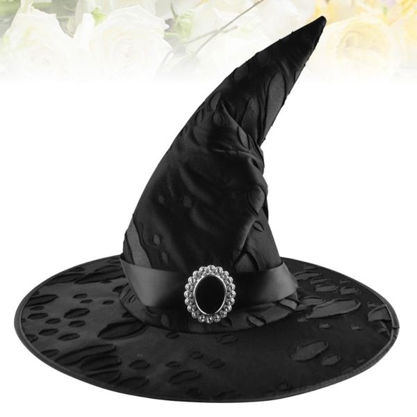 

party hats witch wizard headgear festive props cosplay costume accessories for children (black)