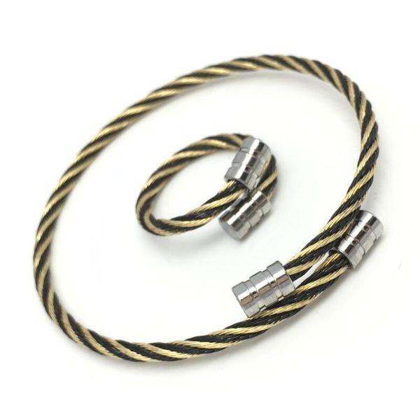 

earrings & necklace looker adjustable retro jewelry set stainless steel bracelet ring for men sets bridal vintage holiday jewellery, Silver