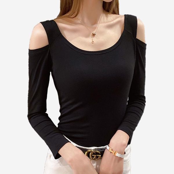 

women's t-shirt women long sleeve short camiseta mujer pink aesthetic tshirt, White