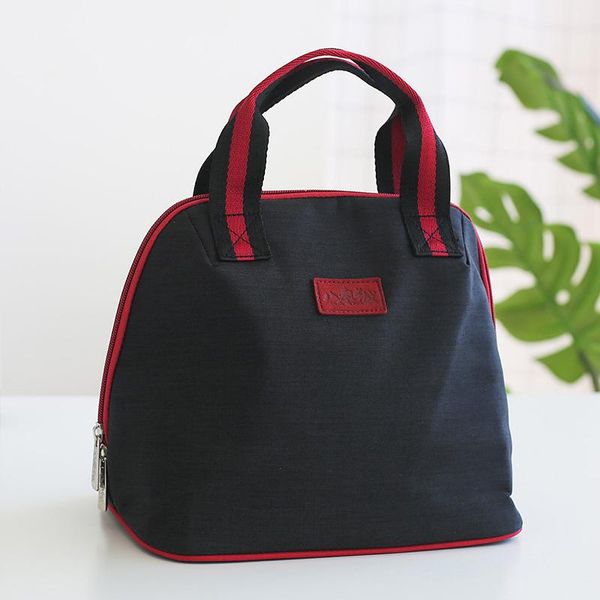 

fashion lunch bag thermal insulated women and kids casual travel cooler thermo picnic thicker warmer organizer, Blue;pink