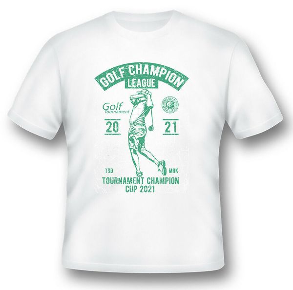 

golf champion league tournament champion cup tee shirt black or white, White;black