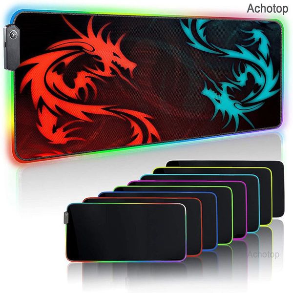 

mouse pads & wrist rests msi gaming pad computer mousepad rgb large gamer xxl carpet big mause pc desk play mat with backlit