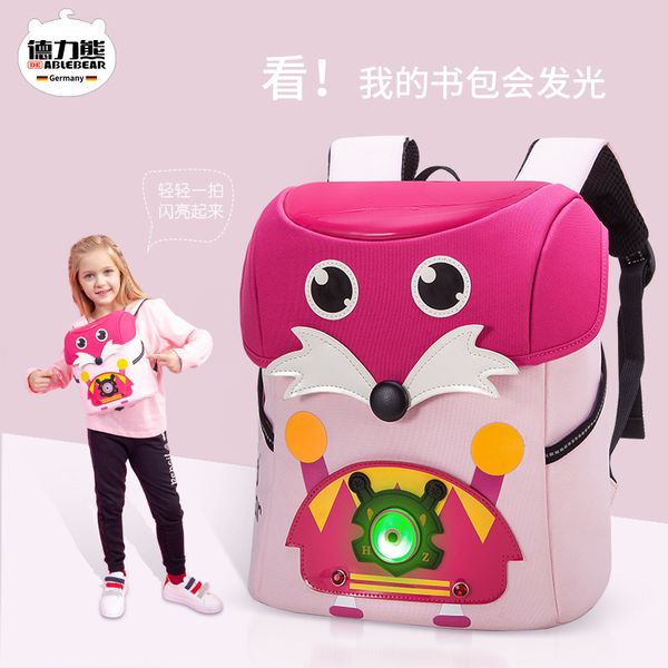 

germany deli bear cute cartoon children's schoolbag kindergarten 1-3-year-old baby anti loss backpack