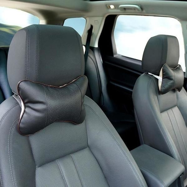 

seat cushions car pillow leather auto supplies neck safety headrest