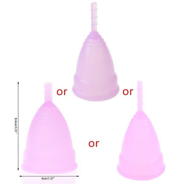 

nose clip soft reusable silicone health menstrual period cup for women size l/s u7ef