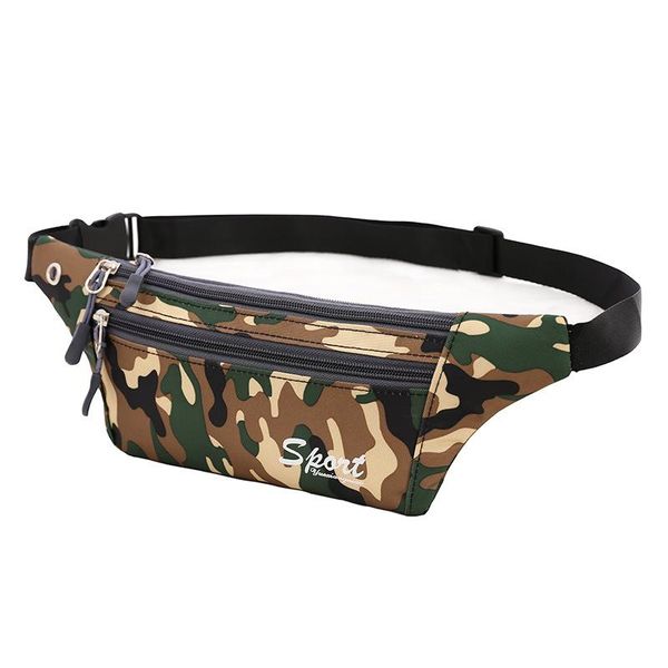 

men and women camouflage pockets outdoor sports waist packs personal ultra-light anti-theft mobile phone bag waterproof chest bags