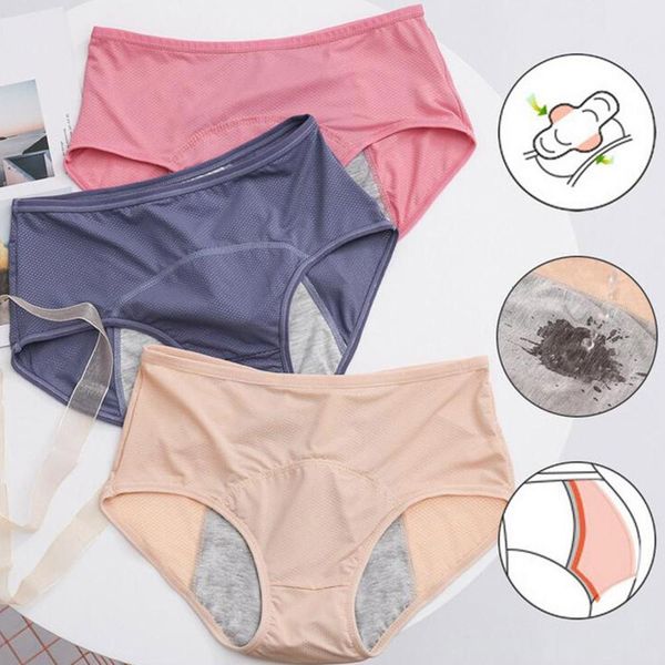 

feminine hygiene period leak proof menstrual panties women underwear physiological pants female briefs n20, Black;pink