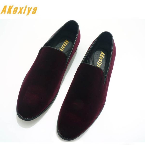 

dress shoes 2021 mens fashion velvet loafers pointed toe slip on flat casual wedding groom driving mocassins homecoming, Black