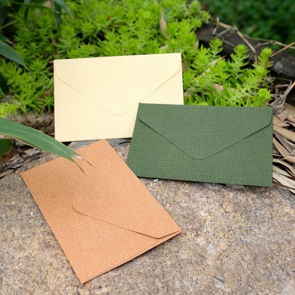 

gift wrap 40pcs/lot retro blank mini paper window envelopes wedding invitation envelope 70mm x 105mm drop