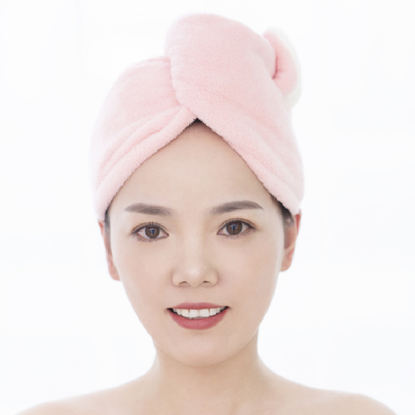 

coral velvet towel bath microfiber quick turban super absorbent women dry hair cap