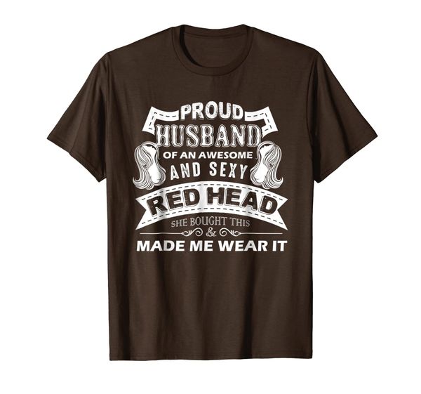 

redhead t shirts - redhead husband shirt, White;black