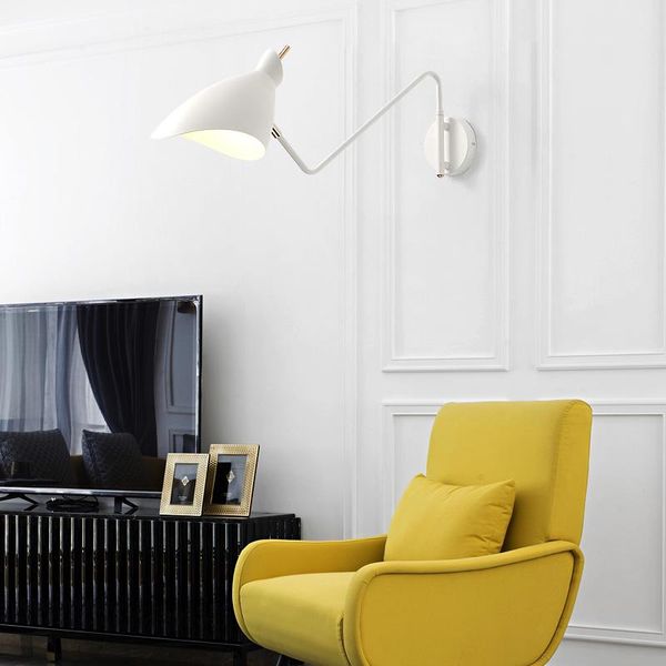 

wall lamp loft vintage industrial jielde long arm adjustable reminisce retractable e14 led lights for bedroom living room