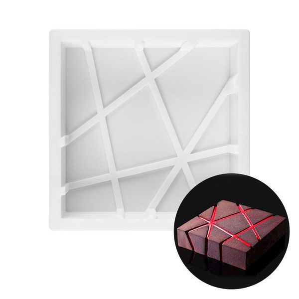 

cake tools 3d magic silicone mold baking diy square pan decorating geometry large moulds
