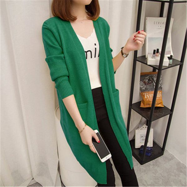 

women's knits & tees female middle-length cardigan, long-sleeve jacket, autumn , solid color, large size, 5163 sweater 0zrn, White