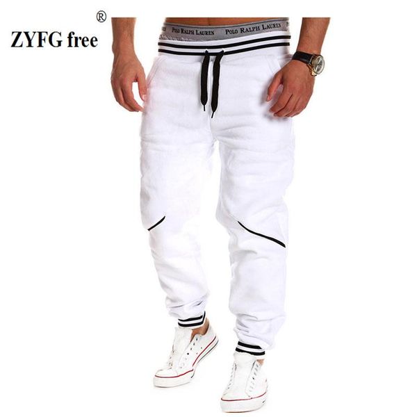

men's pants casual style lounge men leisure fashion fitness workout stripe sweatpants trousers, Black