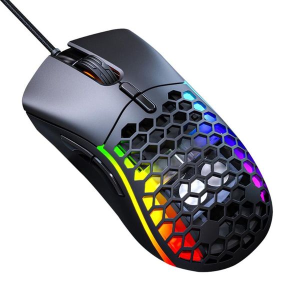 

mice usb wired rgb gaming mouse 1200-7200dpi programmable game backlight ergonomic for lappc computer