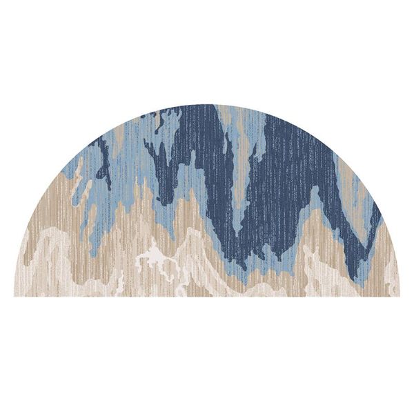 

carpets nordic style half round doormat anti-slip bath mat study balcony door entrance water adsorption carpet living room
