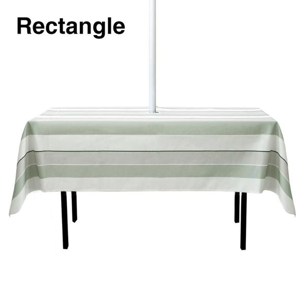 

table cloth outdoor tablecloth spring summer with zipper umbrella hole durable bbqs spill proof family gatherings backyard garden party