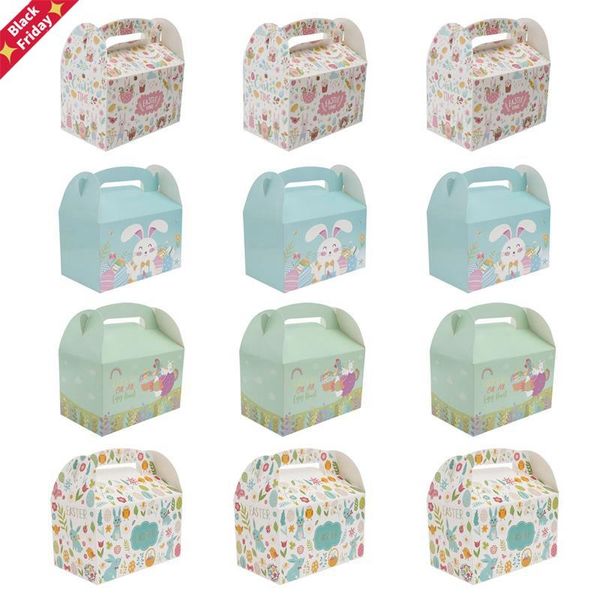 

12pcs creative easter gift boxes packing box egg storage wrap